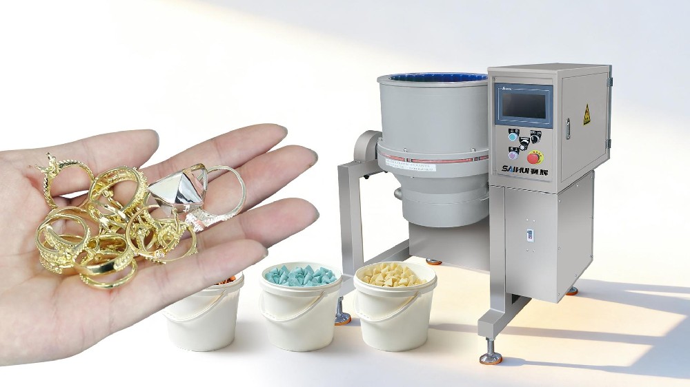 Yihui 40L Eddy Current Polisher | High-Efficiency Deburring & Mirror Finishing for Jewelry