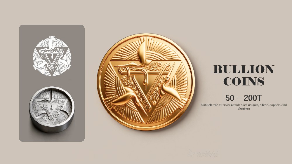 Yihui Casting Hydraulic Technology Empowers High end Gold Coin Commemorative Coins