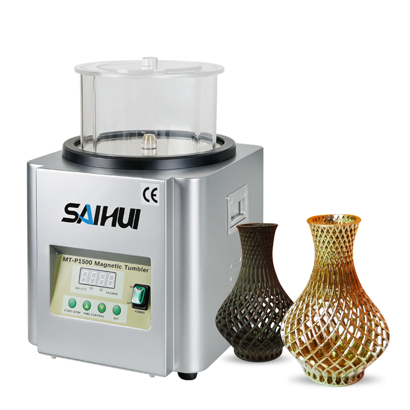 Yihui Casting PO1500 Magnetic Polishing Machine | High-Capacity Precious Metal Deburring & Mirror Finishing Equipment for Jewelry