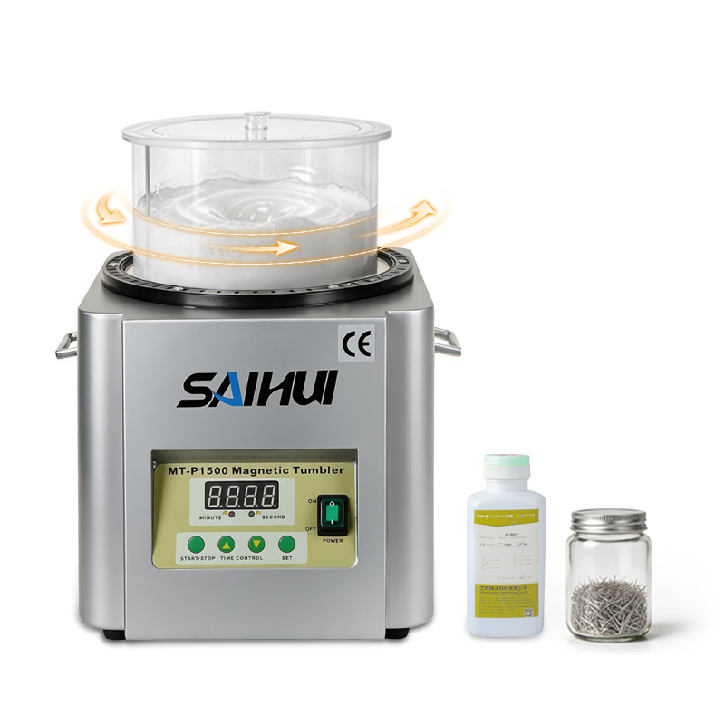 Yihui Casting PO800 Magnetic Polishing Machine | Precision Deburring & Mirror Finishing Equipment for Jewelry