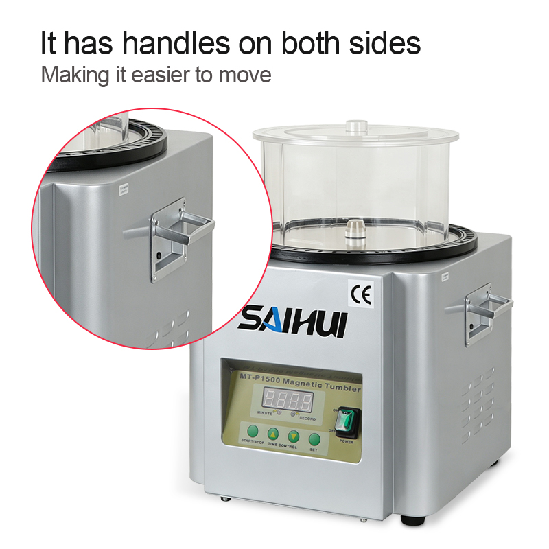 Yihui Casting PO1000 Magnetic Polishing Machine | Medium-Size Precious Metal Deburring & Mirror Finishing Equipment for Jewelry